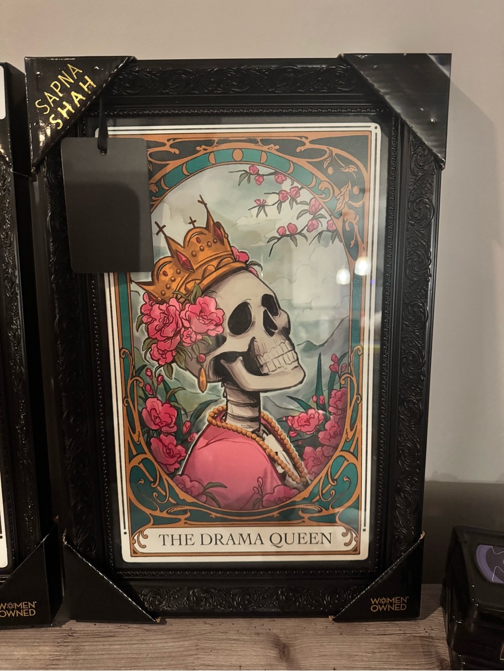 The Drama Queen Art Print — Pink & Gold
